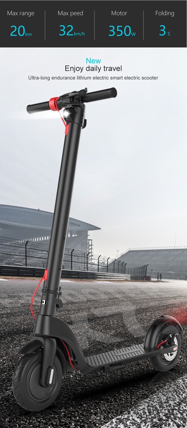 X7 E-SCOOTER Off-road air wheel folding scooter