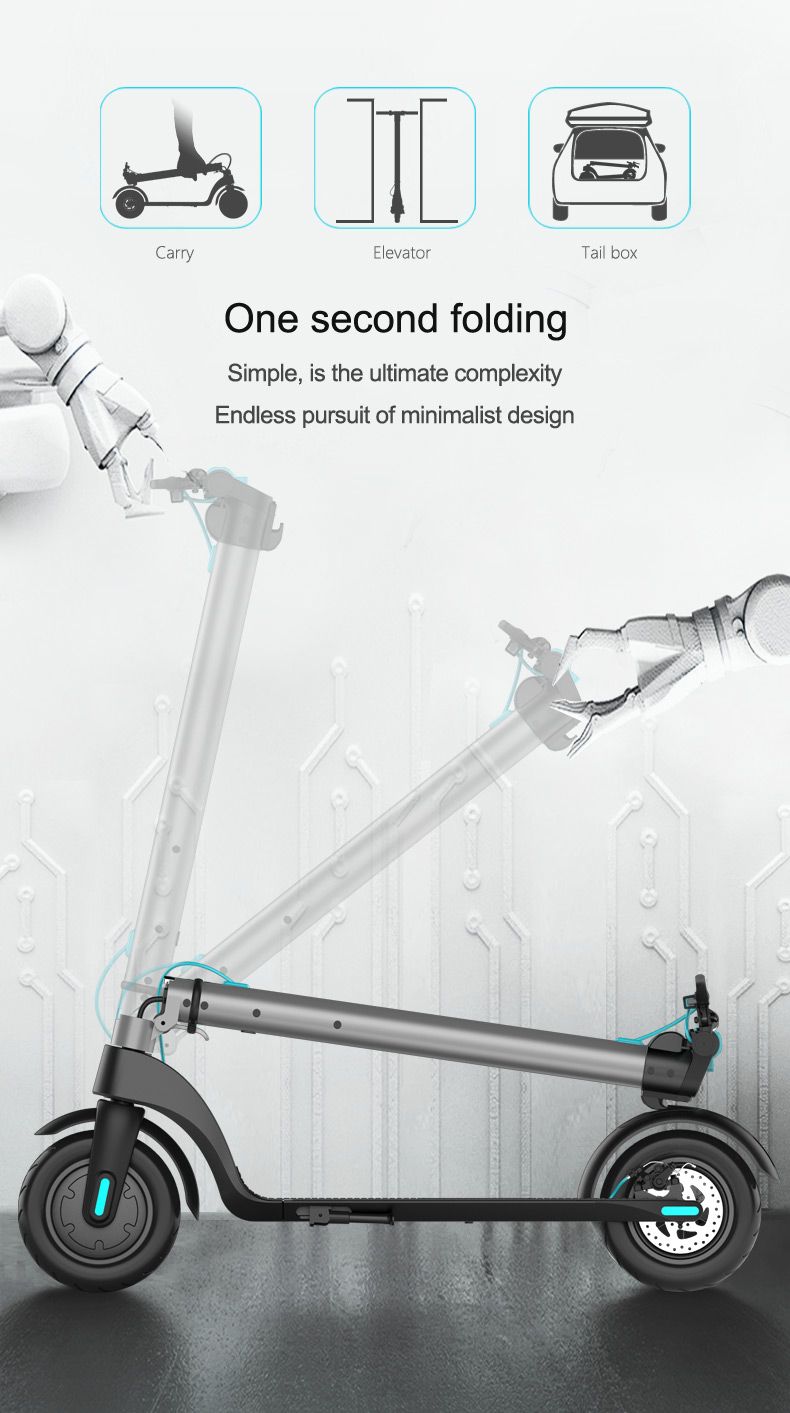 X7 E-SCOOTER Off-road air wheel folding scooter