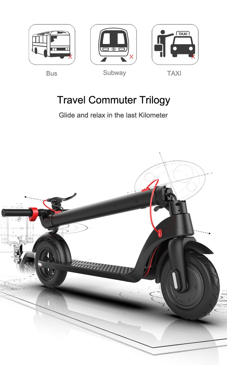 X7 E-SCOOTER Off-road air wheel folding scooter