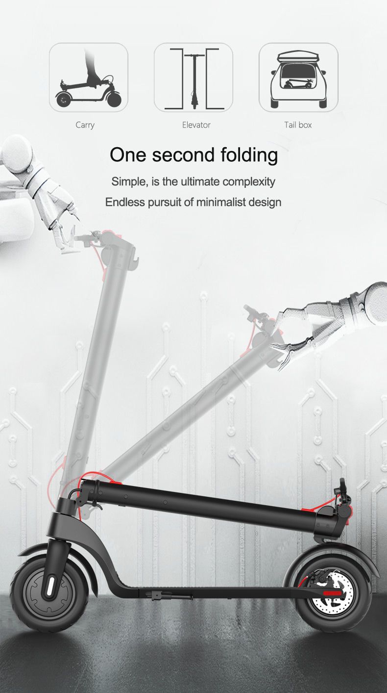 X7 E-SCOOTER Off-road air wheel folding scooter