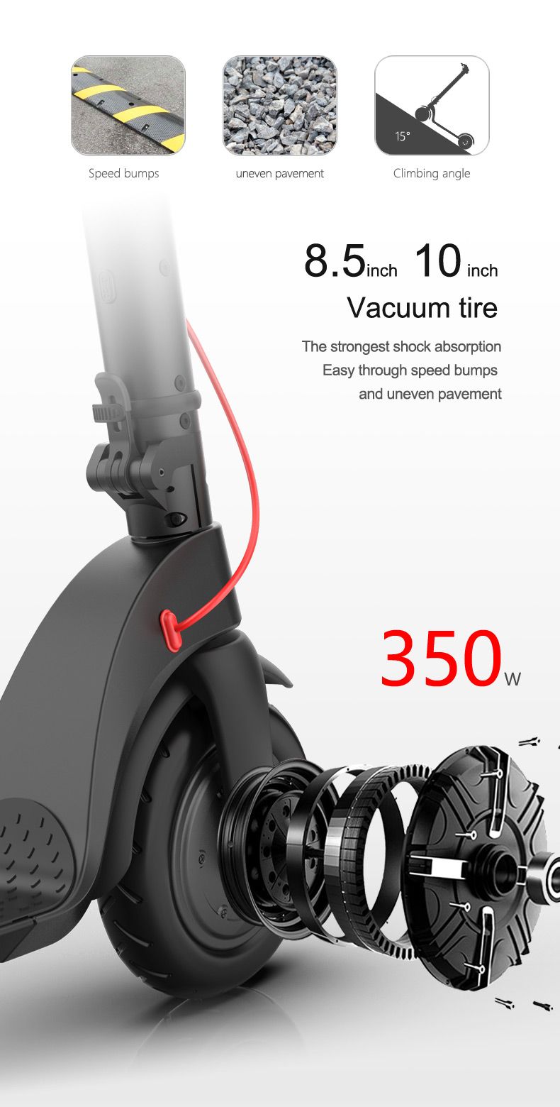X7 E-SCOOTER Off-road air wheel folding scooter