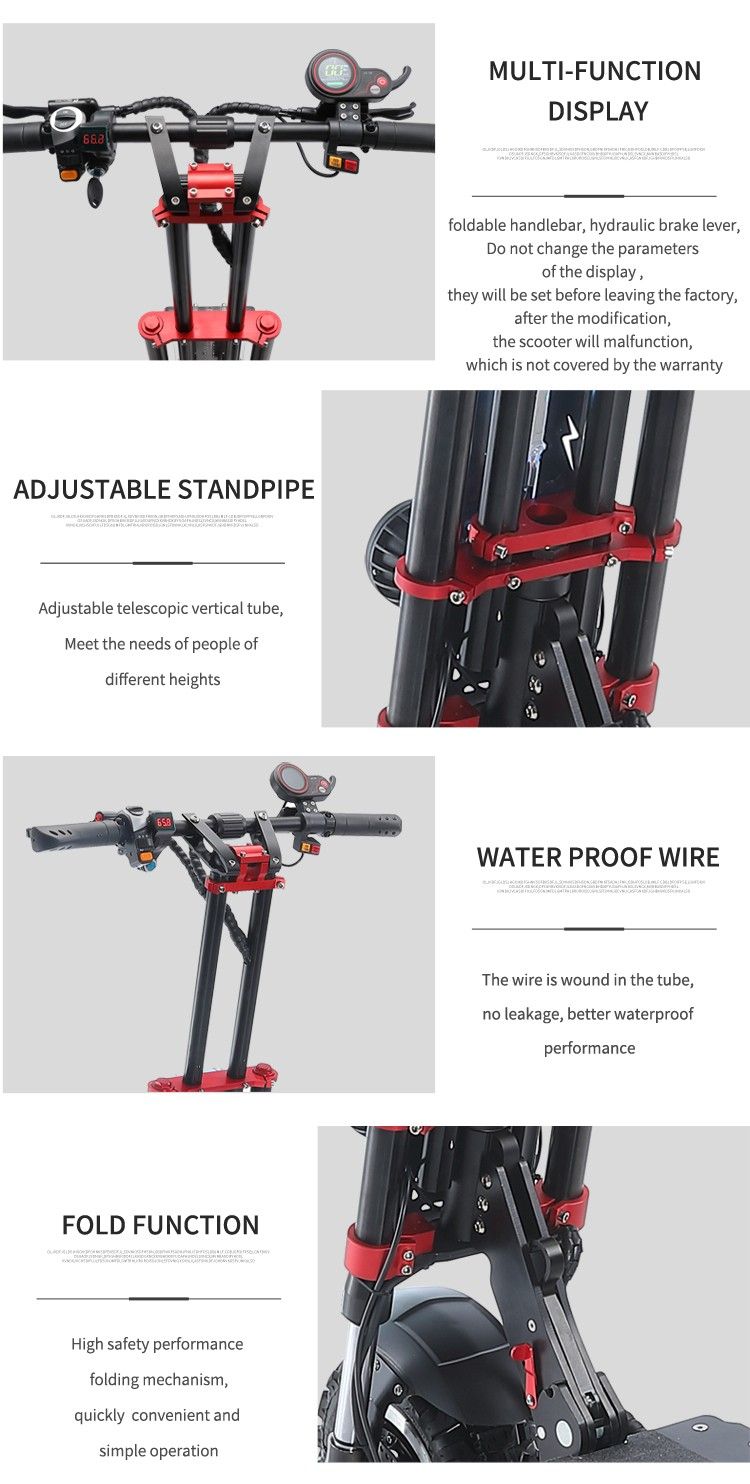 X5 11inch ELECTRIC SCOOTER 50MPH 5600W